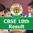 A computer screen displaying the CBSE Class 10th Result 2024 website